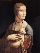 LEONARDO da Vinci Lady with the ermine china oil painting reproduction